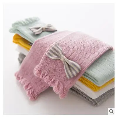 Коллекция 2017 года весенне осенние детские носки с бантиком для девочек