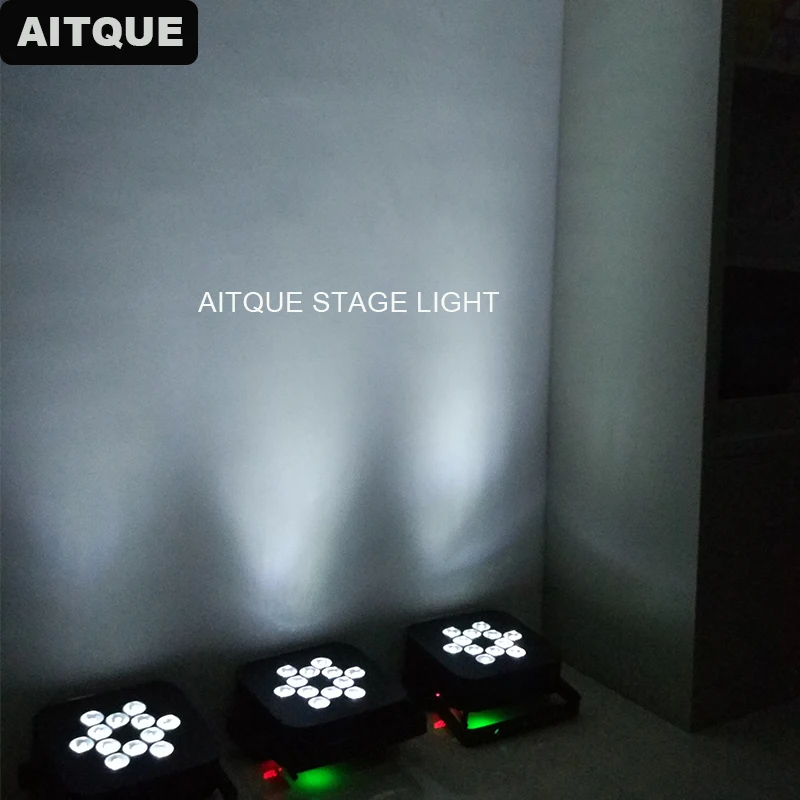 (20 огни/случае) dj light Дискотека фонари светодиодные par УФ 12x18 Вт беспроводной led