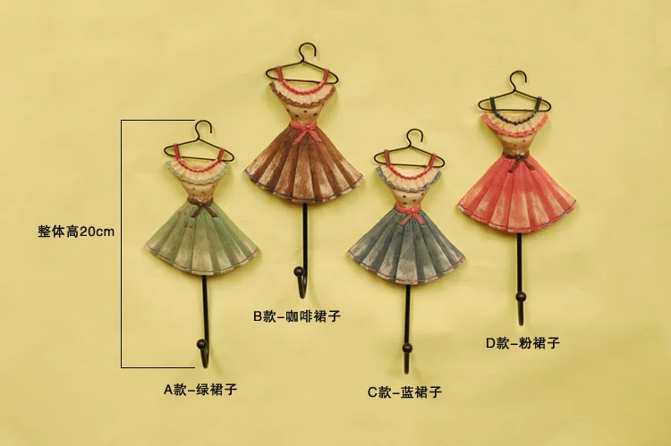 4 шт./лот высокое качество юбка Форма смолы крюк стены пальто и шляпа Вешалка