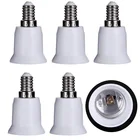 5 шт.лот E14 к E27 Цоколь лампы патрон установки удлинитель конвертер адаптер держатель