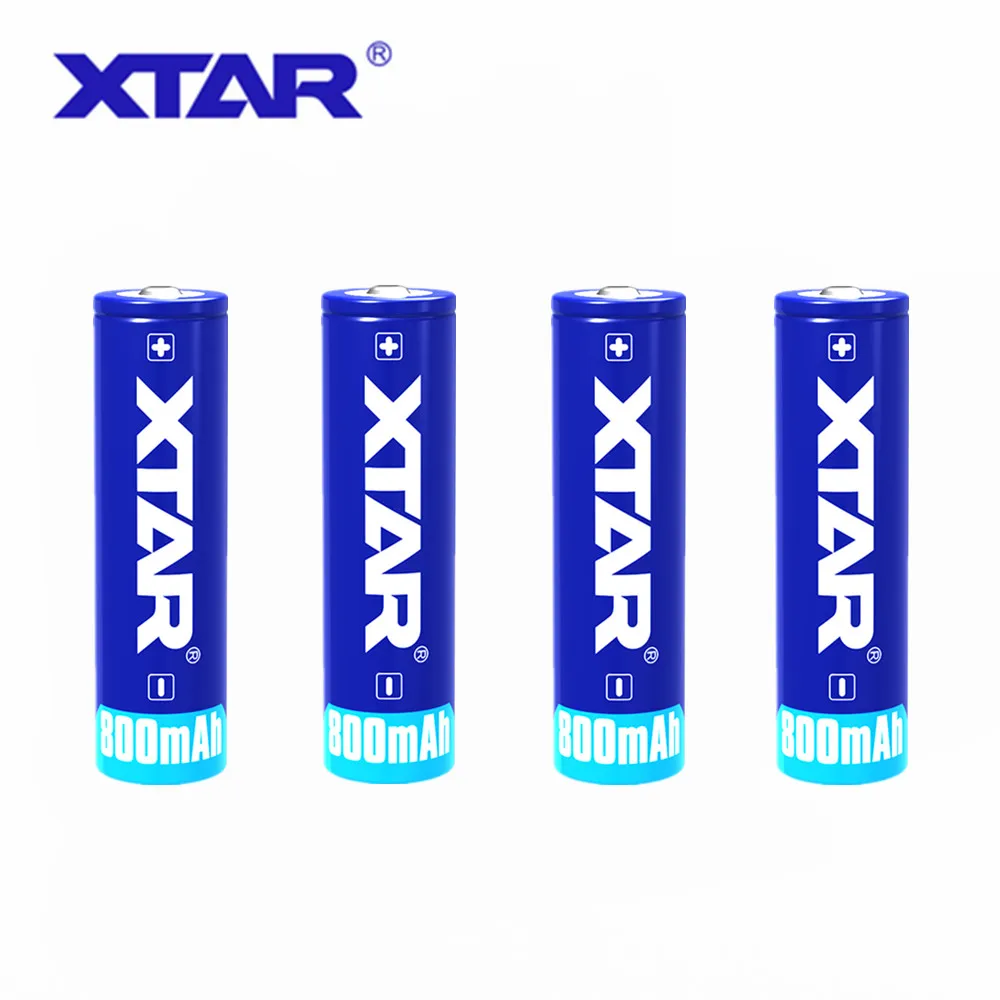 4 шт. Xtar аккумуляторная батарея 14500 800mAh 3 7 V защищенная предназначена для фонарей