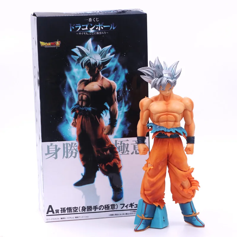 26 см Dragon Ball Z Супер статуя SAIYAN воины ствол v Сон Гоку боевой урон ПВХ фигурка модель