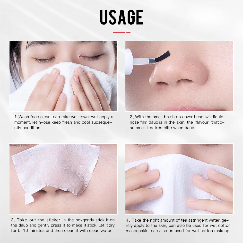 2 шт./компл. чайное дерево средство для удаления прыщей и угрей маска носа полоски