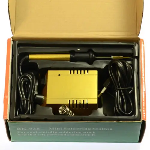Мини паяльная станция 220 В/110 В 18 Вт паяльник с регулируемым нагревом BK 938