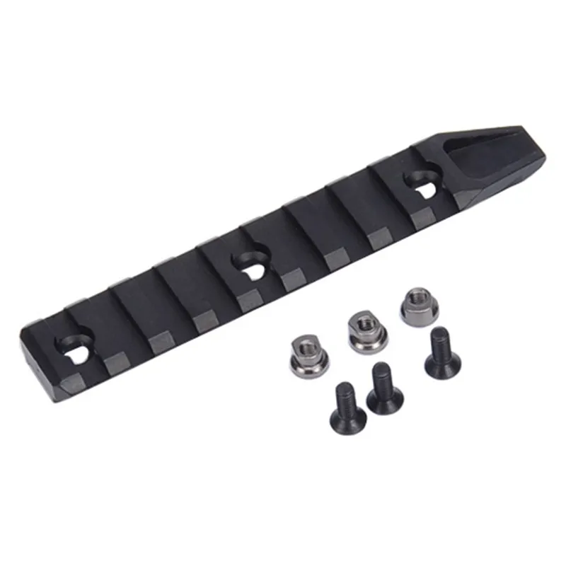 BK Горячие тактические охотничьи аксессуары 9 слотов Keymod Picatinny Rail Handguard крепление для Keymod URX 4,0 Quad Rail Handguard - Цвет: BK