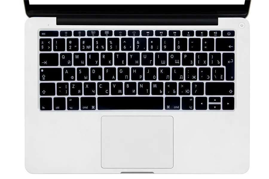 Русская версия ЕС Силиконовый чехол для клавиатуры защитная пленка Apple MacBook Air Retina