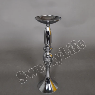 

40cm/15.7" wedding T-stage road guide Wedding road lead Silver mermaid candle stick table candlestick 10pcs/lot