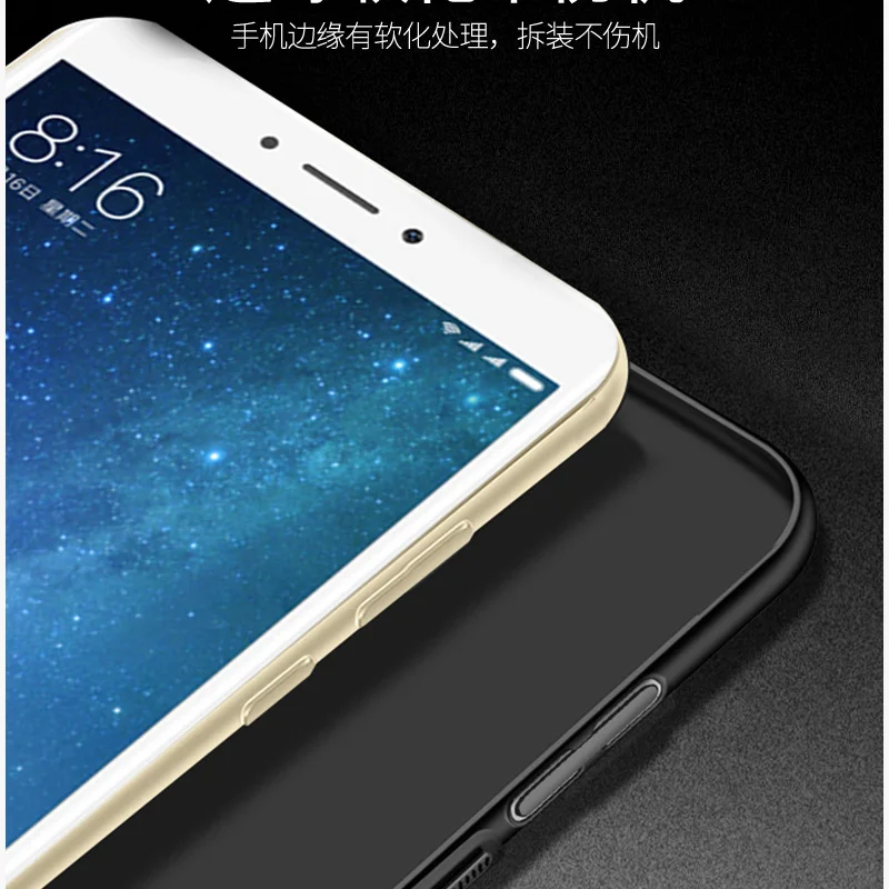 2 шт. Жесткий Чехол для Xiaomi Mi Max чехол задняя панель Крышка lastic Матовая Мягкая