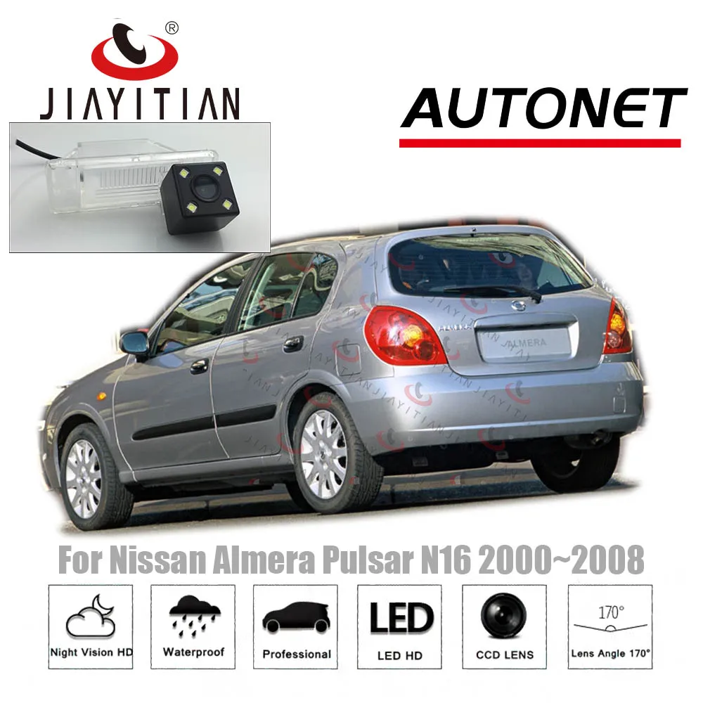 JIAYITIAN камера заднего вида для Nissan Almera N16 Pulsar N16 2000~ 2009 ночное видение CCD камера заднего вида резервная камера номерного знака