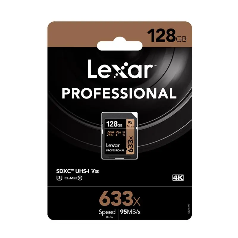 Оригинальный Lexar sd карта 128 GB 633x SDXC карт карты s 95 МБ/с. профессиональные памяти Class