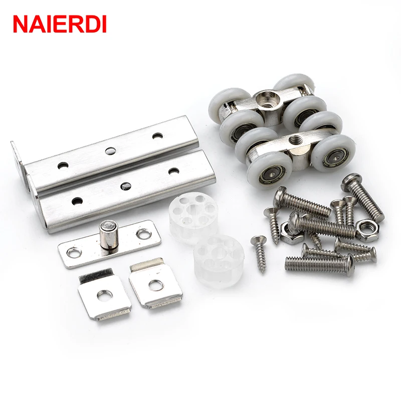 Легкие раздвижные двери NAIERDI ролик для домашней комнаты деревянные подвесные