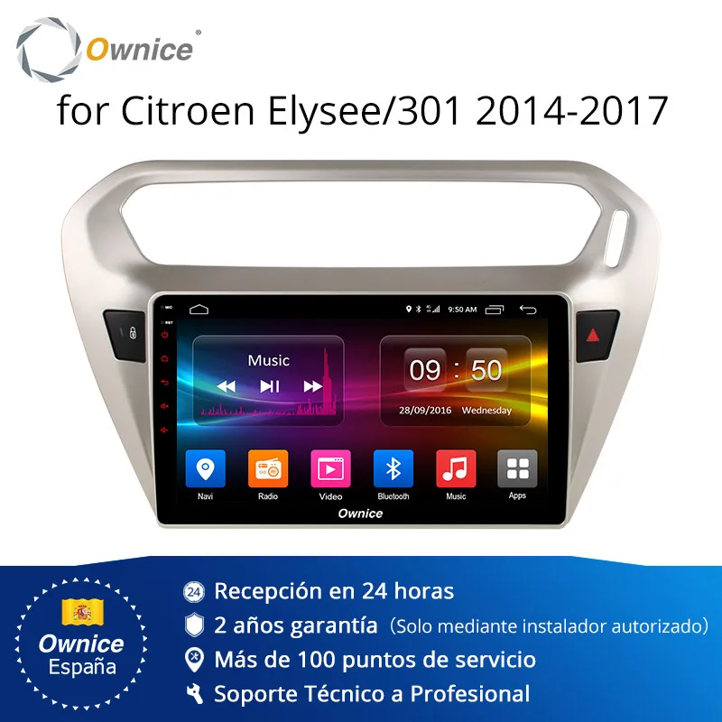 Ownice K1 K2 Android 8 1 восемь core 2 Din Автомобильный dvd радиоплеер gps AutoNavi для peugeot 301 Citroen Elysee