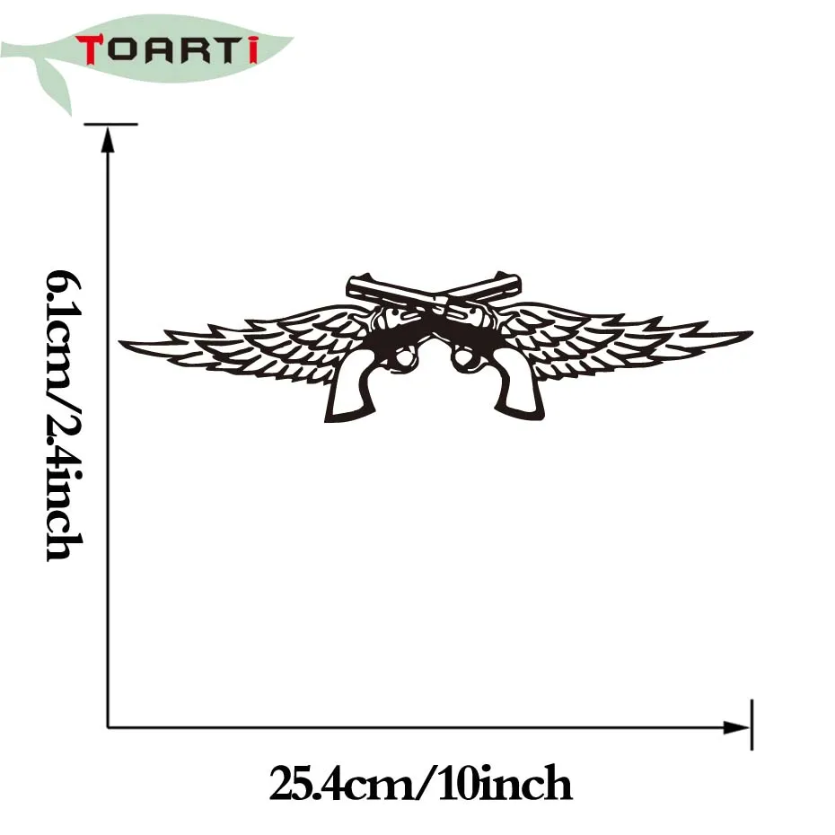 Пистолеты Wingd виниловые Авто наклейки съемные Миранда Ламберт кантри музыка