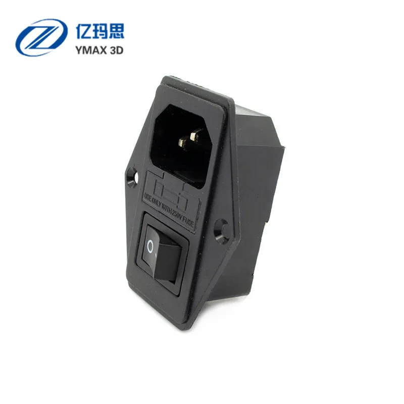 Клавишный Выключатель питания IEC 3 Pin 320 C14 Входная мощность штепсельная вилка