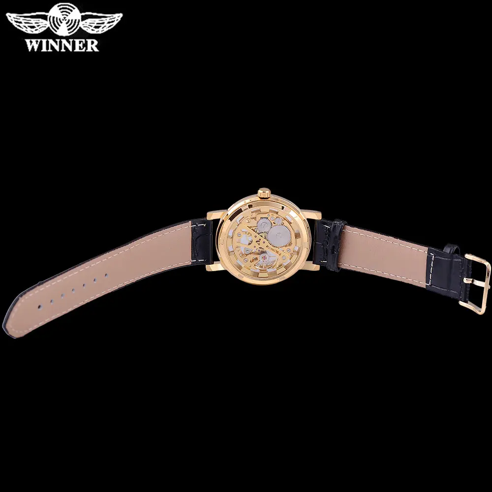 Бренд WINNER модные повседневные мужские механические часы автоматические с