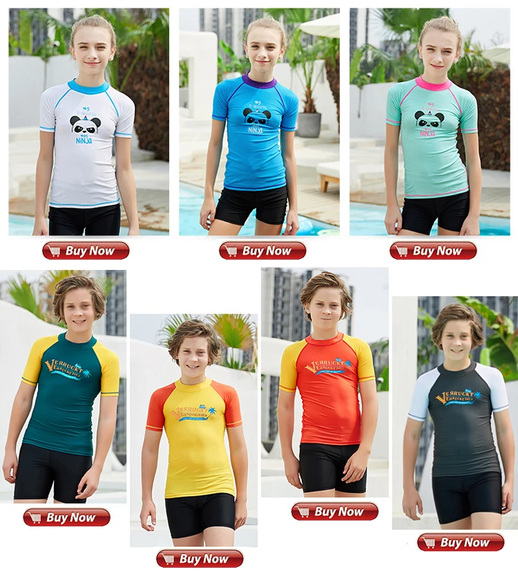 Молодежный купальный костюм UPF 50+ Rash Guard для девочек и мальчиков, футболка с длинными рукавами Топ, Быстросохнущий летний пляжный костюм для плавания, серфинга, дайвинга