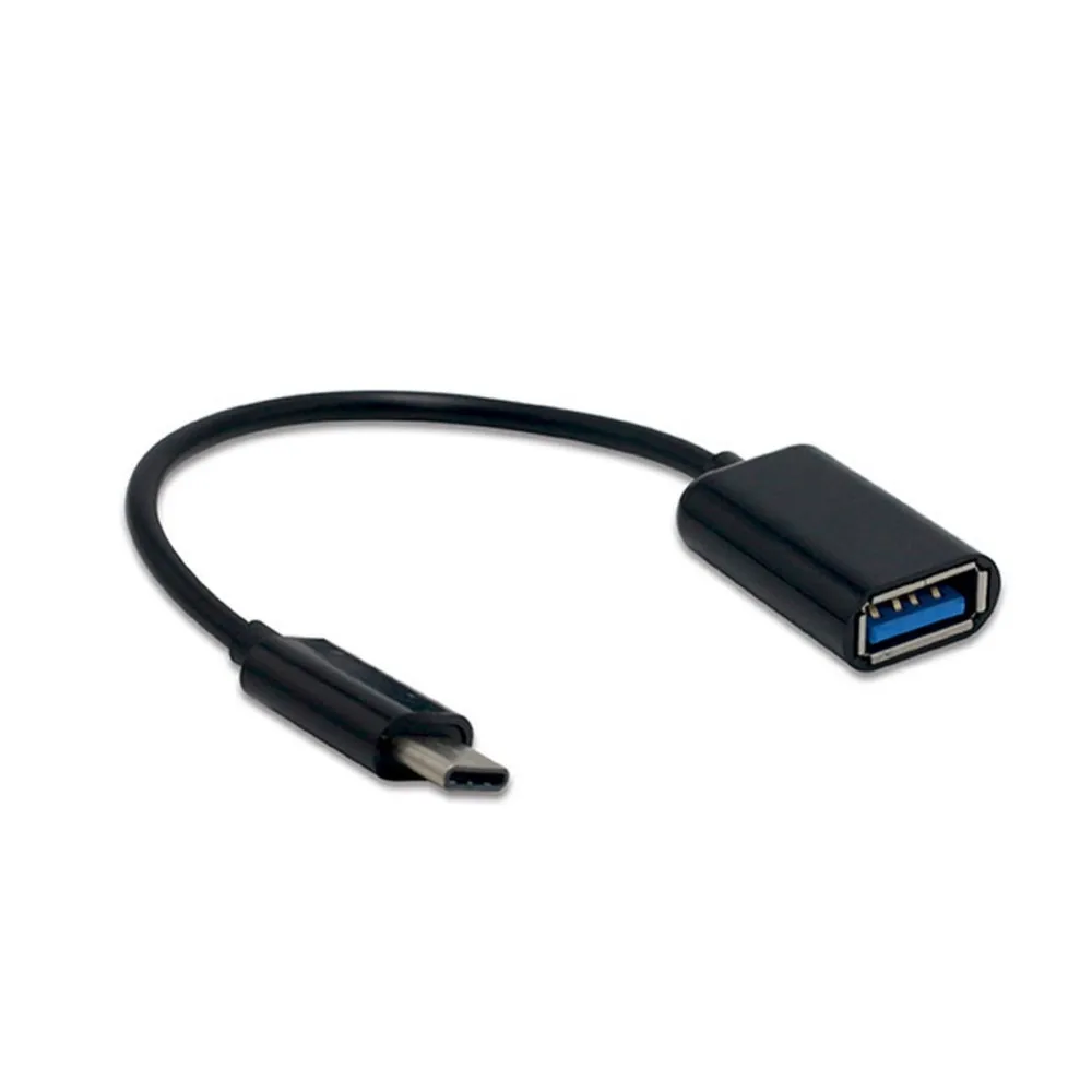 Black C конвертер USB 3,1 Мужской к USB Женский Кабель USB-C Android адаптер типа OTG тип-c для мобильного телефона OTG линия передачи данных - Цвет: Black