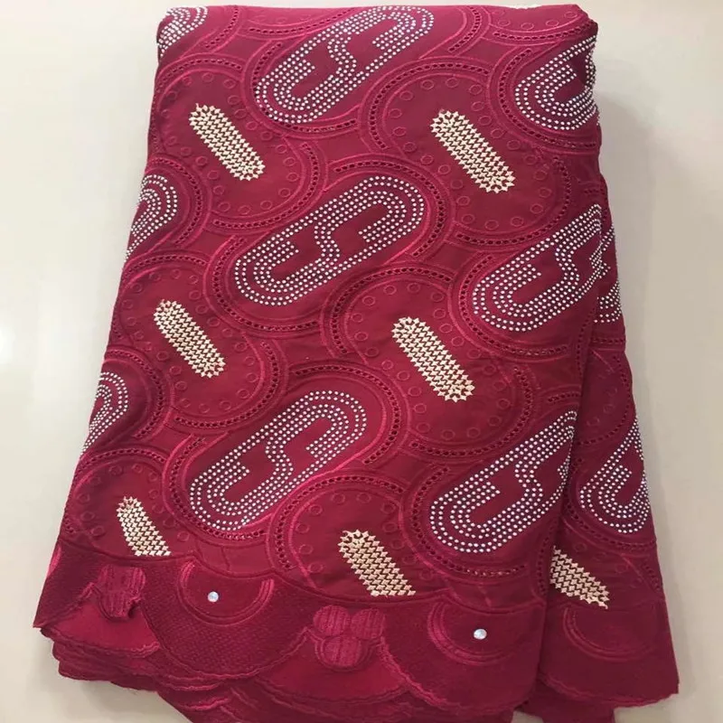 Wholesale price afrcian swiss cotton lace fabric with stones nigerian fashionable voile juan10190 | Дом и сад