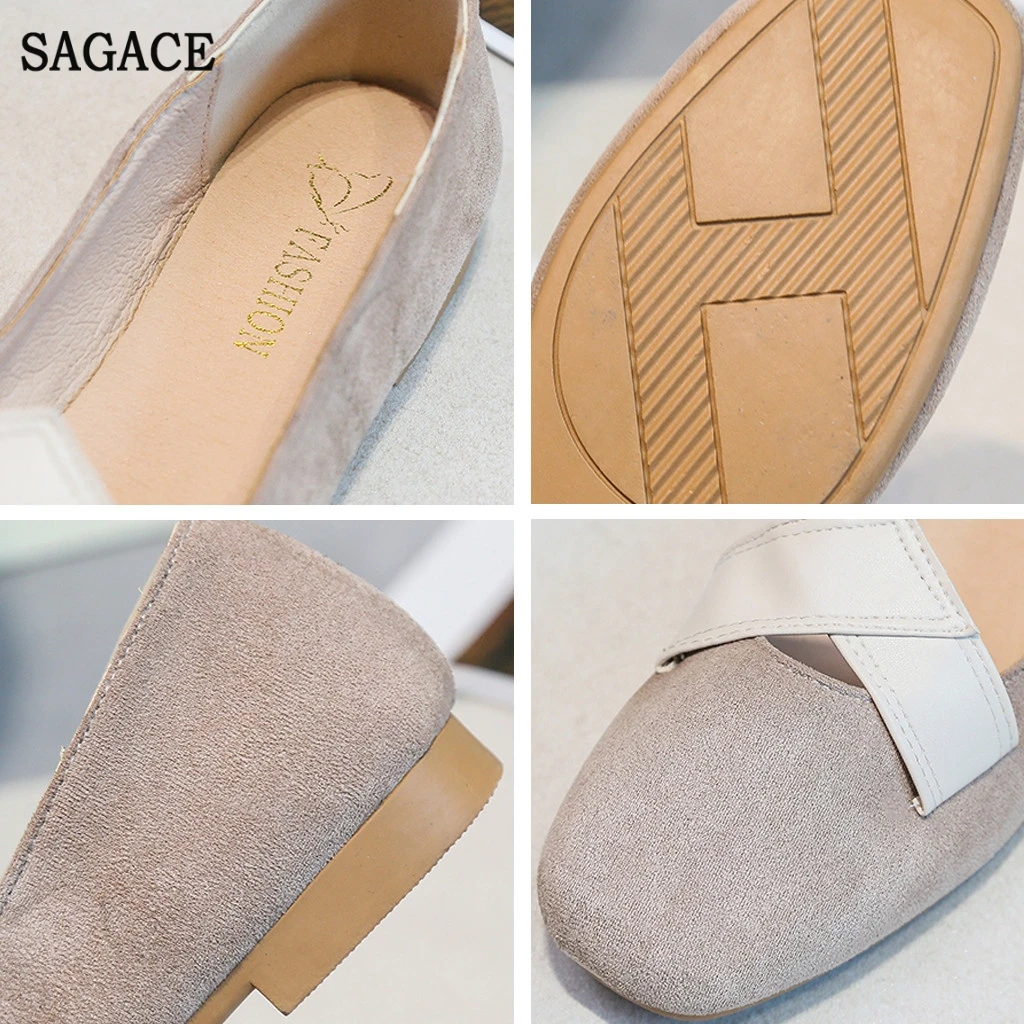SAGACE/Женские повседневные Лоферы без шнуровки Удобная обувь застежки на плоской