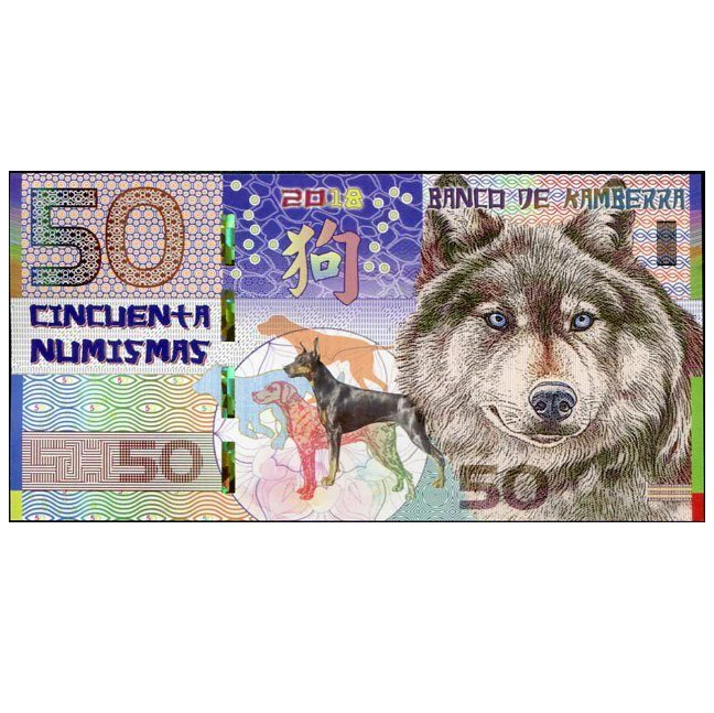 Kamberra набор 11 шт. 50 нот Numismas 2009 2019 КИТАЙСКИЙ ЛУННЫЙ год полимерный UNC оригинальный
