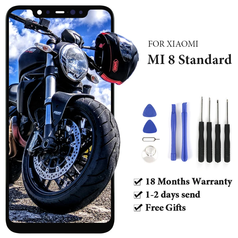 Супер Amoled ЖК-экран для Xiaomi mi 8 проводник/стандартный ЖК-дисплей дигитайзер