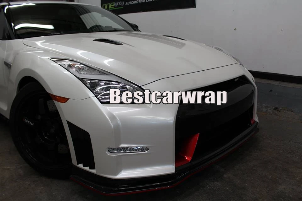 Белый Перламутр Жемчуг глянцевая виниловая пленка для отделки автомобиля