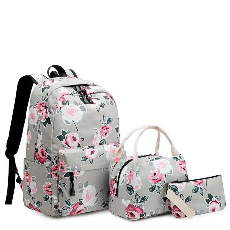 Высококачественный студенческий Детский Школьный Рюкзак Bookbag 3 шт./компл.