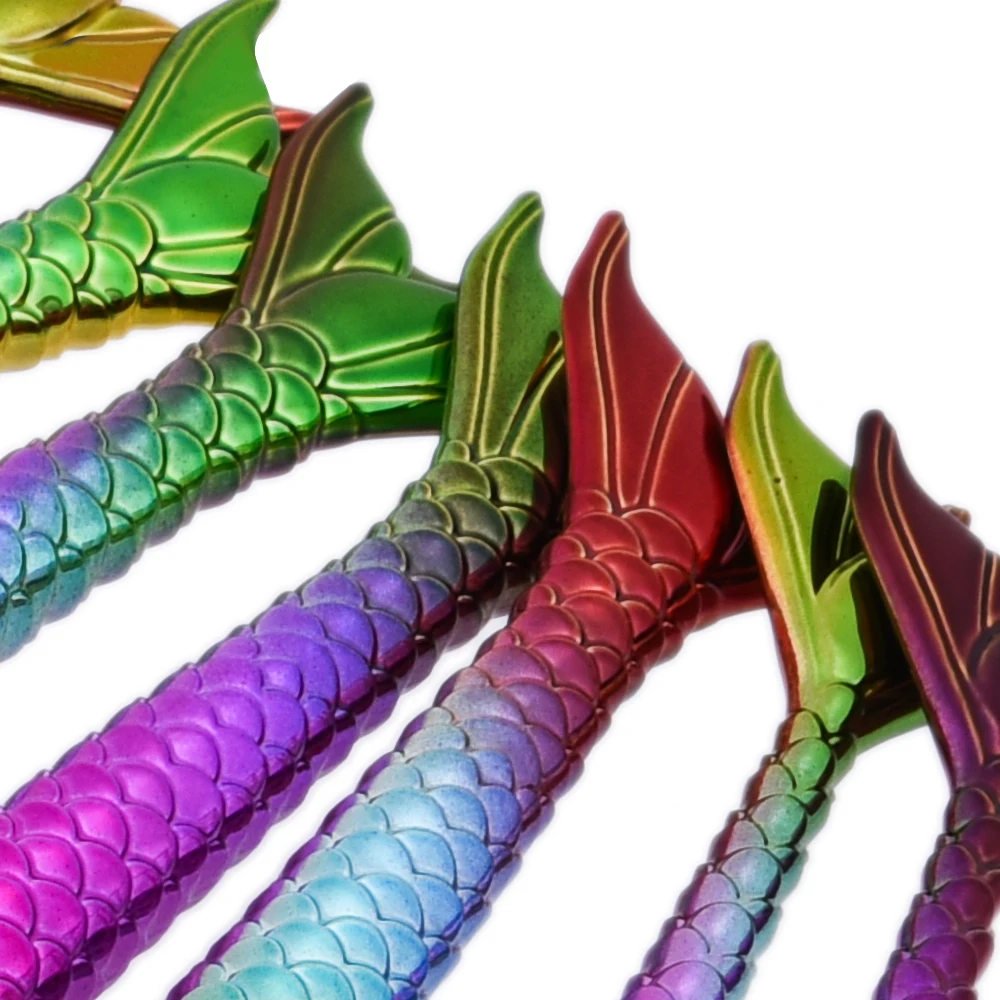 Хит 7 шт. набор красочных кистей для макияжа Русалочки пудра тени век кисти