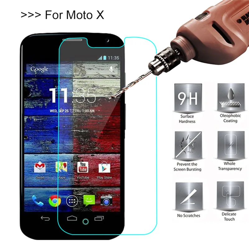 Для Motorola Moto X Phone 1st Gen 2013 XT1052 Премиум Закаленное стекло Защита для экрана