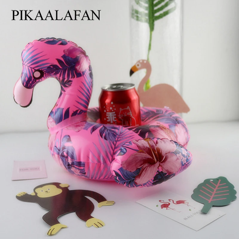 PIKAALAFAN мини надувной подстаканник маленький Фламинго плавающий краб милый