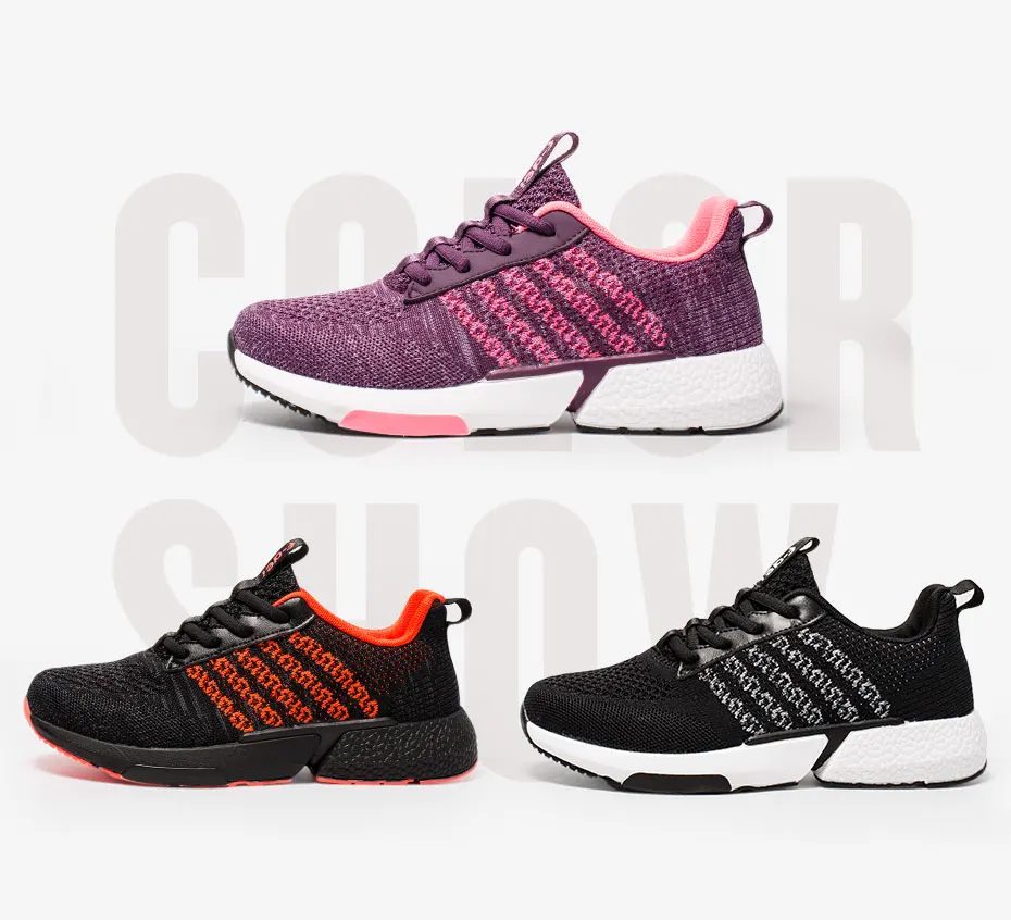 FANDEI кроссовки для женщин спортивная обувь для женщин Flyknit zapatillas mujer Deportiva светильник кроссовки для женщин амортизирующая подошва
