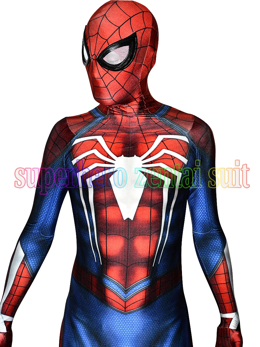 Новый костюм Человека паука PS4 INSOMNIAC с 3D принтом Spidey Games Костюм Супергероя