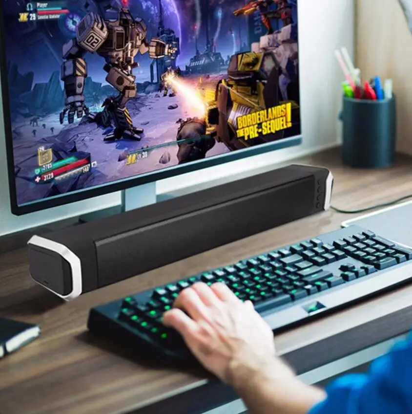 Супер бас 10 Вт Bluetooth динамик fm радио портативный беспроводной компьютерный