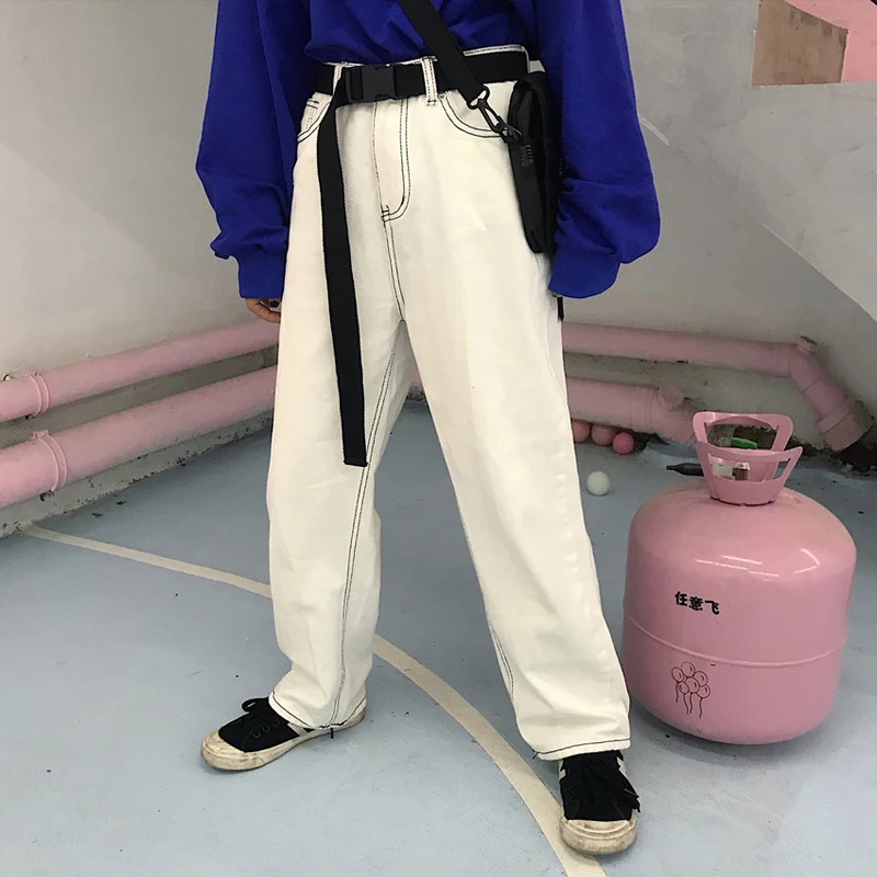 Adults Adjustable All-Match Belt Unisex Korean Style Canvas Belts Vintage Plastic Buckle Elastic Solid Color Long Waistband