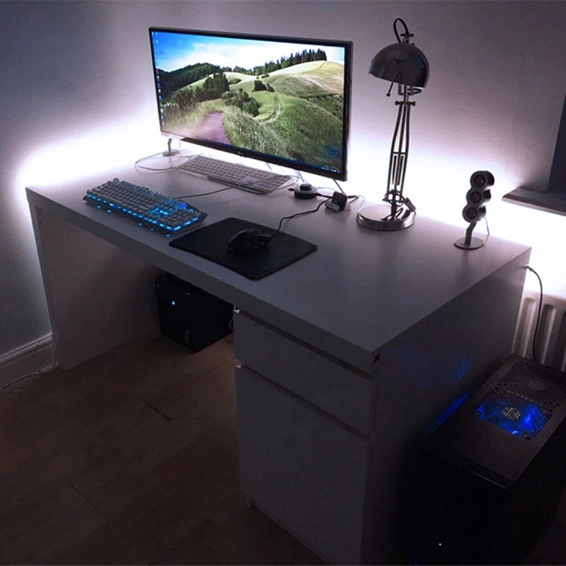 5V 3528 RGB USB 30 LED/m не водонепроницаемая гибкая полоса света ТВ ПОДСВЕТКА комплект + 3
