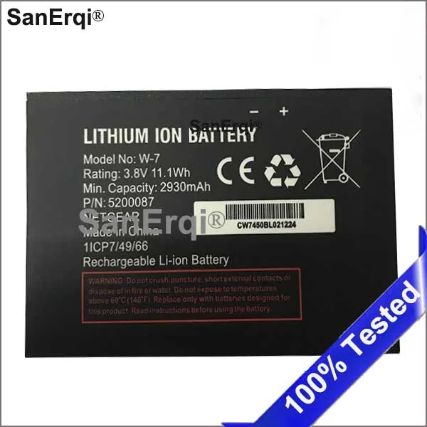 3 8 V 2930mAh W 7 аккумулятор W7 для Netgear Sierra Aircard 790S 810S аккумулятор|Аккумуляторы