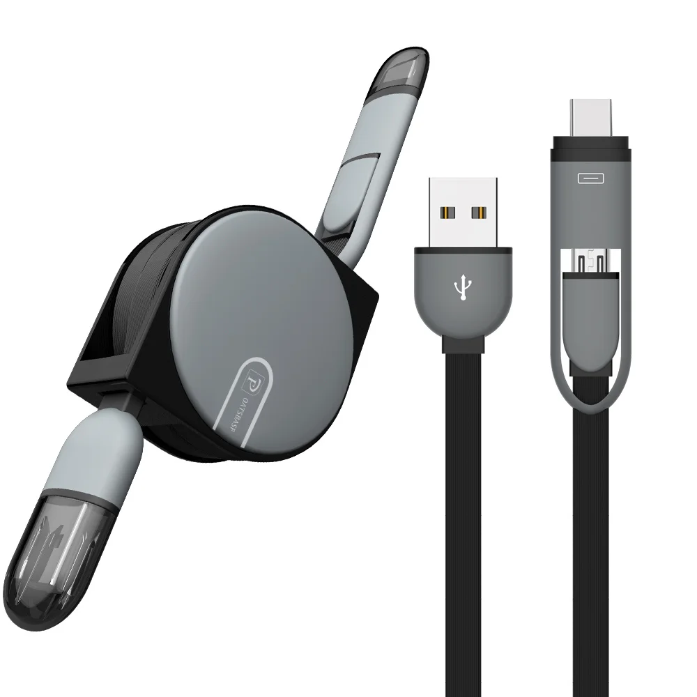 Usb type C OATSBASF 2 в 1 кабель Micro usb для samsung galaxy Note 9 S9 S8 Plus one plus 5T a8 a5 j5 s7 edge|Кабели