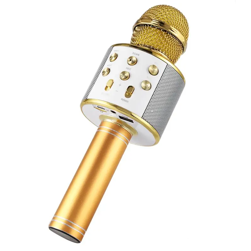 Беспроводной караоке микрофон Портативный Bluetooth мини домашний KTV для