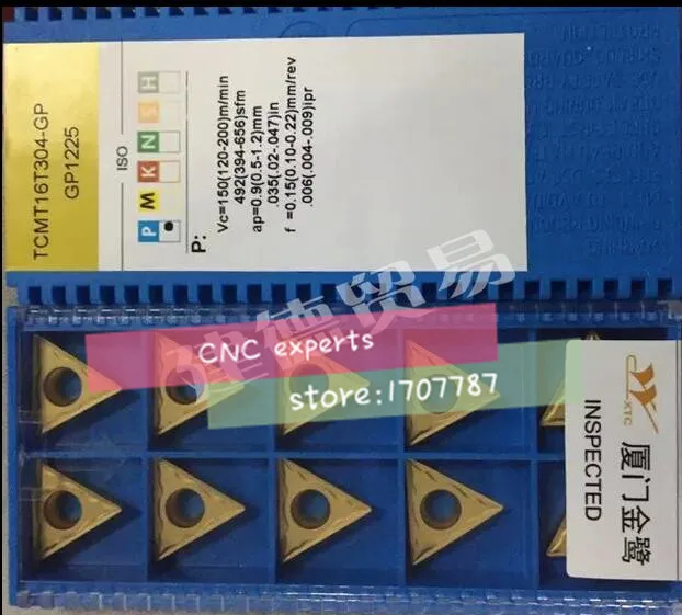 

Free Shipping carbide inserts TCMT16T304-GP/TCMT16T308-GP Suitable for STFCR Series Turning Facing External Lathe Tool