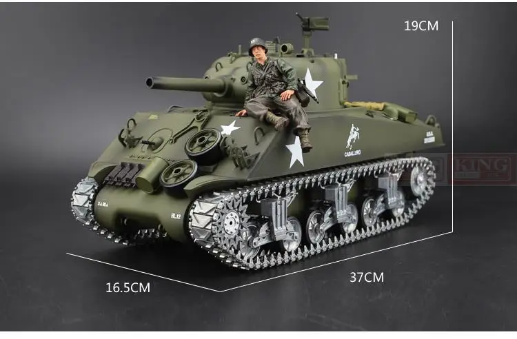 Henglong 1/16 Масштаб 2,4 ГГц Радиоуправляемый Танк Шерман M4A3 боевой танк армии США конечная металлическая Версия дым звук металлические шестерни треки