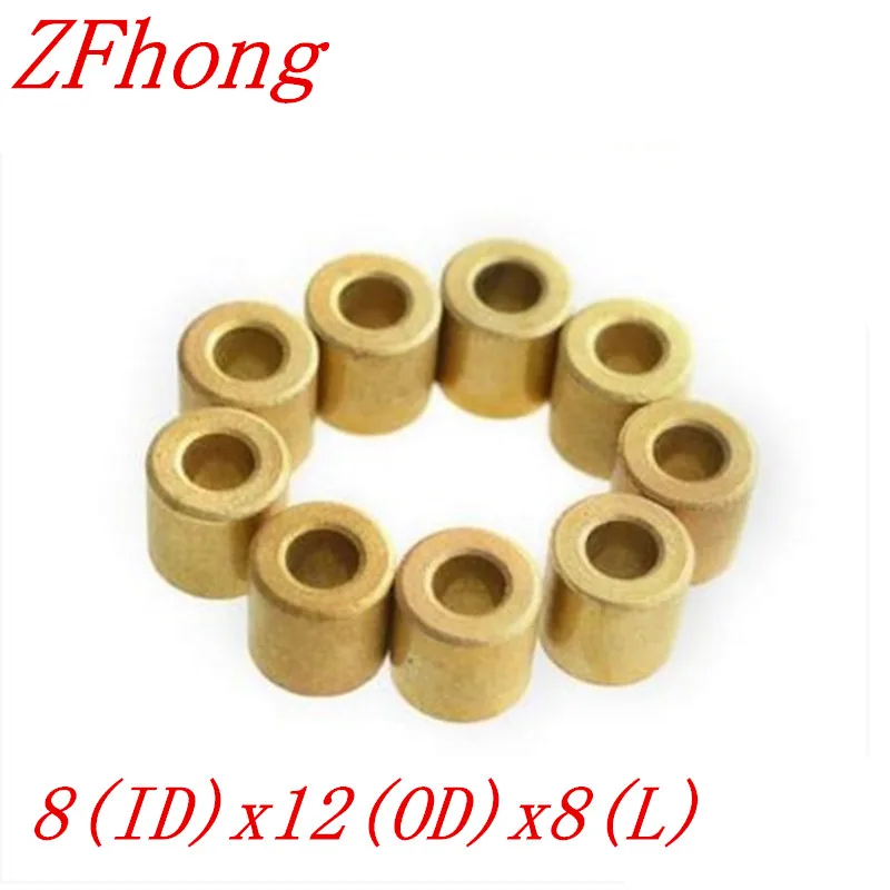 

20 шт 8*8 OD = 12 мм 8 мм медная латунная втулка направляющая втулка прецизионный масляный подшипник