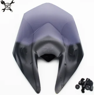 Мотоцикл ветровое стекло козырек подходит для Kawasaki Z800 2012 2013 Double Bubble - Цвет: Smoke