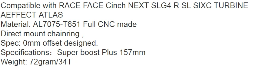 Fouriers велосипед Одиночная цепь 0 мм смещение прямое Крепление для Cinch NEXT SLG4/R/SL Cranks велосипед Узкий широкий зубы звездочка