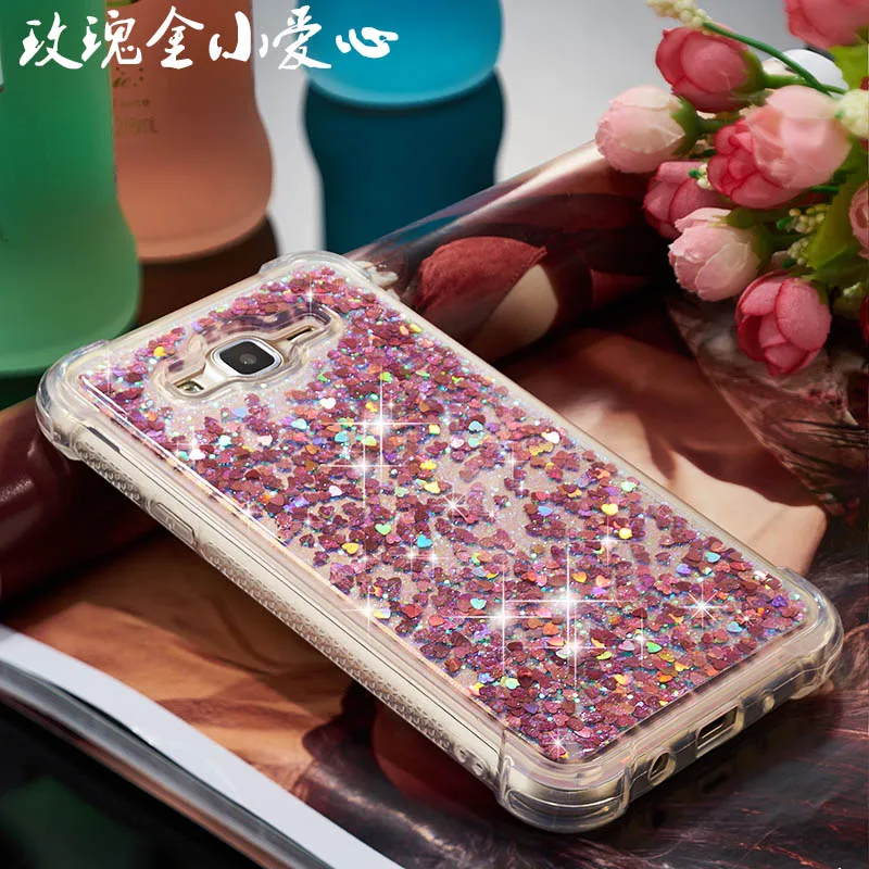 Quicksand 5," для samsung Galaxy J 7 J7 Neo J701 sm-j701m J7 Nxt Duos J701F J7 Core J701FZ чехол для телефона Блестящий Мягкий ТПУ чехол - Цвет: RoseGold heart 2