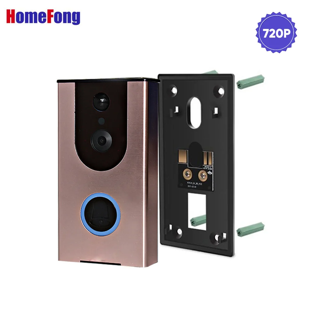 Homefong HD Кольцо телефон видео домофон двойной способ говорить 720 P беспроводной