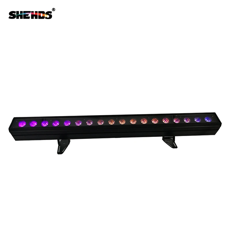 Светодиодный настенный светильник 18x18 Вт RGBWA+ UV 6в1 сценическое освещение с футляром для бега конь контроль DMX512 хороший эффект DJ Equipmen