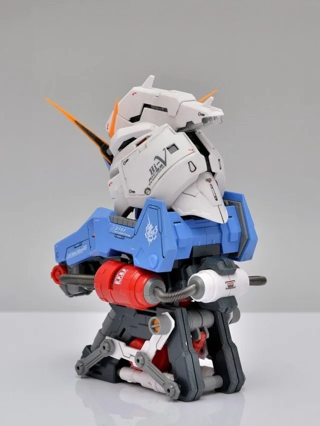 Модели вентиляторов на в сборе модель Gundam 1:35 RX-93 hi V воина гундама голова бюст подарок оранжевый внешний игрушка в доспехах подарок фигурка героя