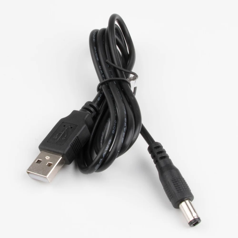 Переходник с USB на DC Power Plug Barrel Jack 5 В адаптер преобразователя 5*2 мм/5525 5/2 1 5x2 мм
