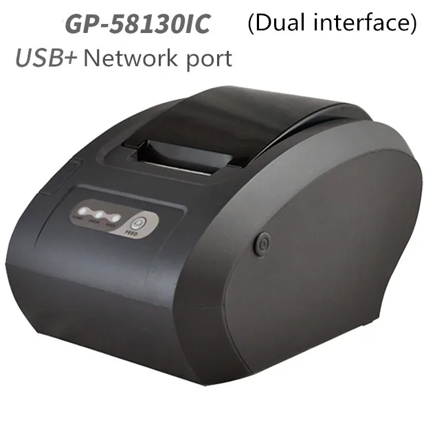 

Factory direct sales GP58130IC Barcode printers Thermal Ticket printer Support 58mmUSB network port Automatic paper cutting
