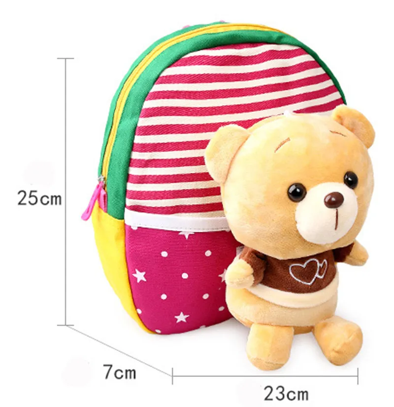 Дети несут сумки мультфильм школьный питомник ребенок маленький мешок дети